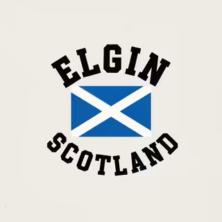 Vintage Elgin Scotland T-Shirt Design