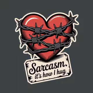 Heart Wrapped in Barbed Wire Design