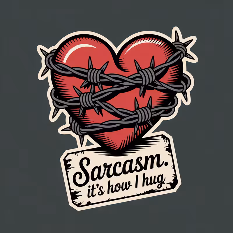 Heart Wrapped in Barbed Wire Design