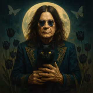 Ozzy Osbourne Gothic Vinyl Portrait