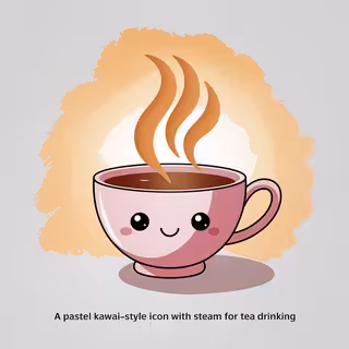 Pastel Kawaii Teacup Icon