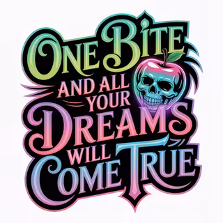Neon Gothic Quote Design