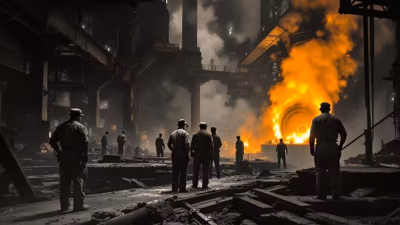 1930s Pittsburgh Steel Mill Workers