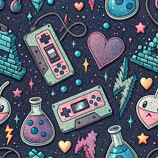 Retro Gamer Glam Aesthetic