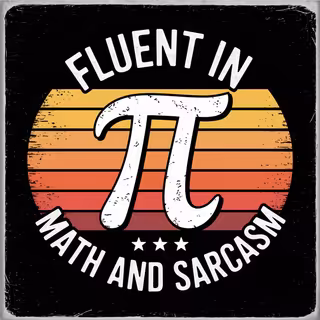 Vintage Pi Symbol T-Shirt Design