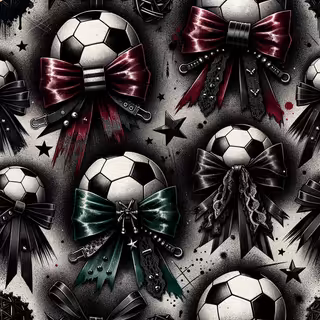 Grunge Soccer Ball Pattern