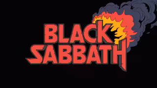 Black Sabbath Band Logo 3D Comic Style