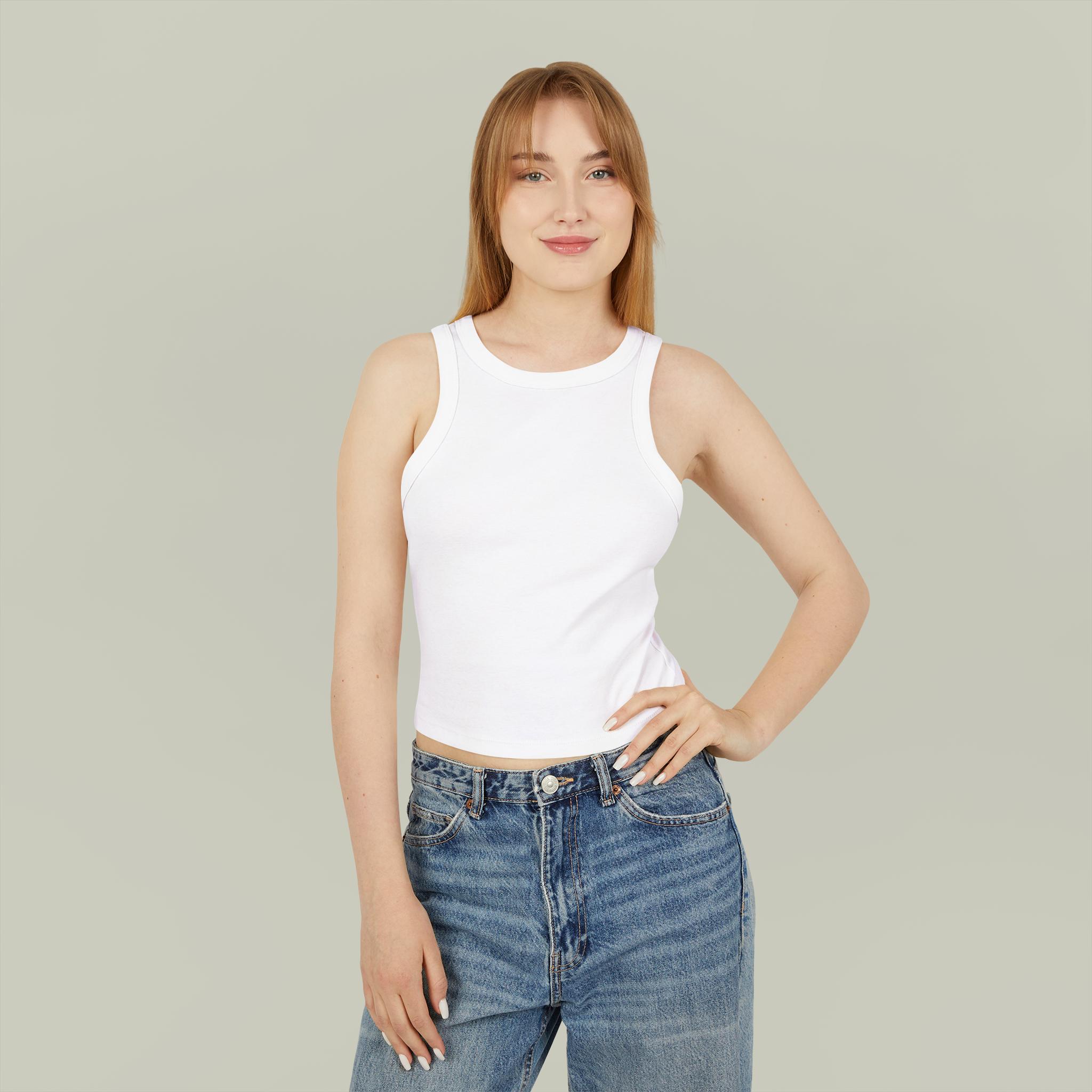 Product Catalog Preview Image Women's Micro Rib Racer Tank Top