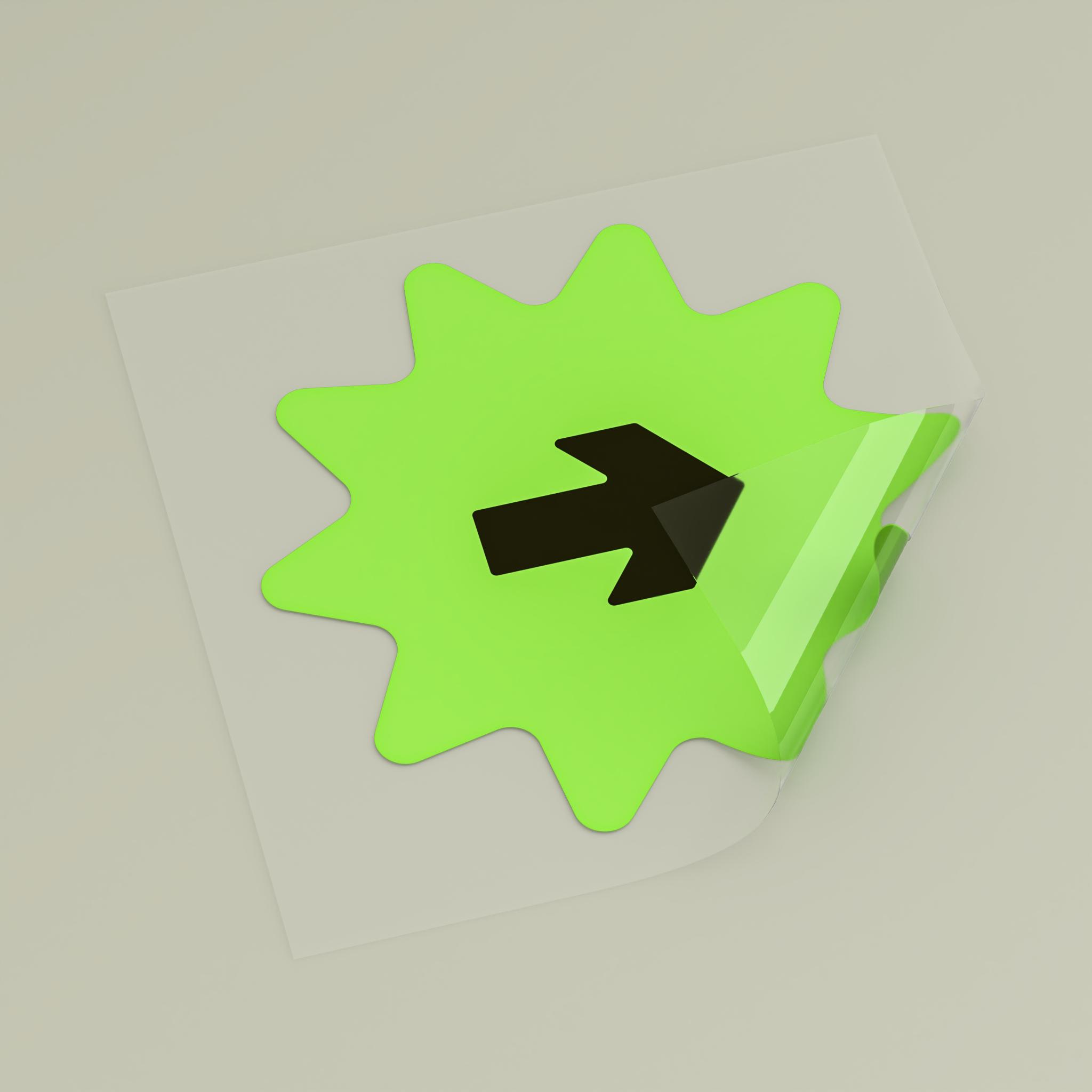 Product Catalog Preview Image Transparent Outdoor Stickers, Square, 1pc