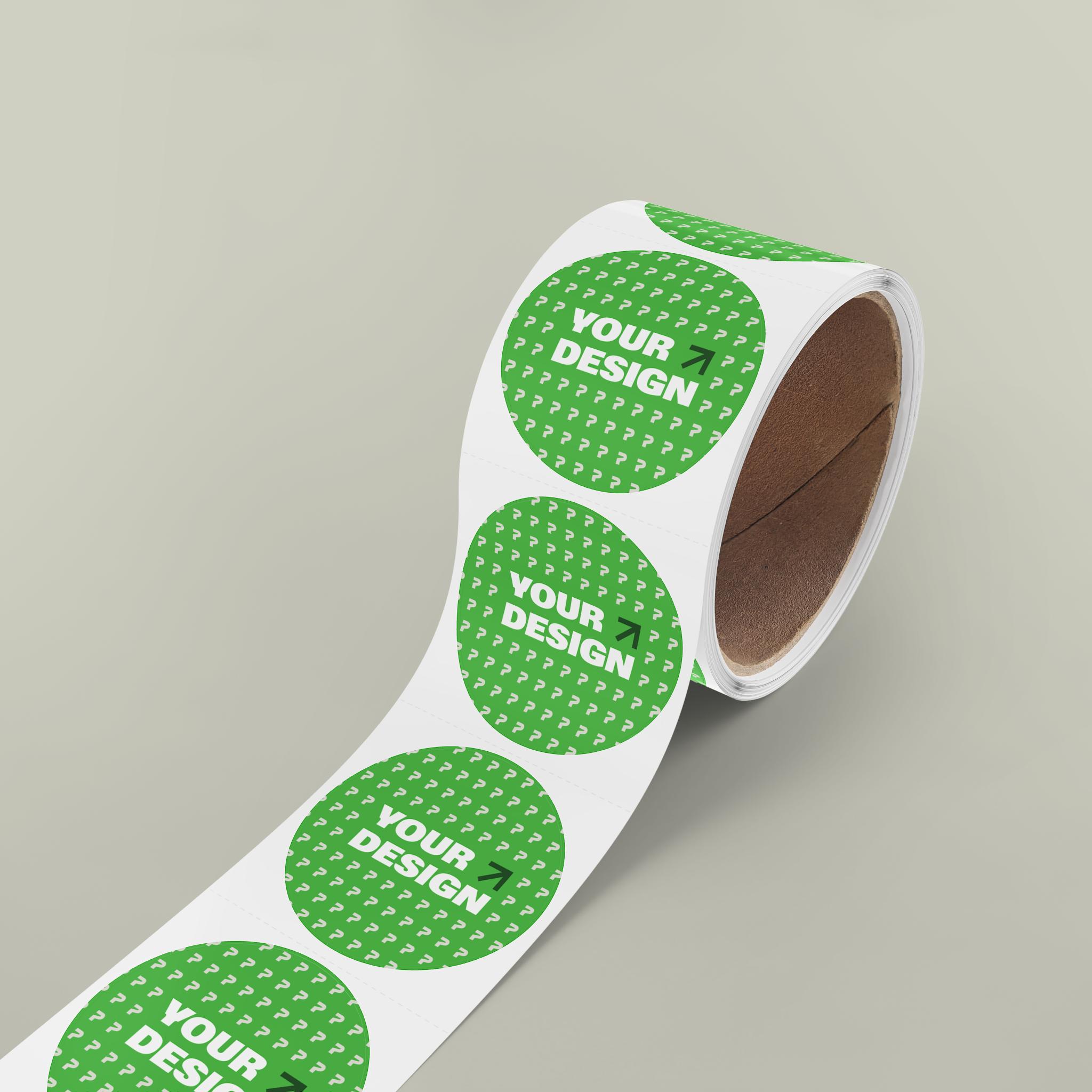 Product Catalog Preview Image Round Sticker Label Rolls