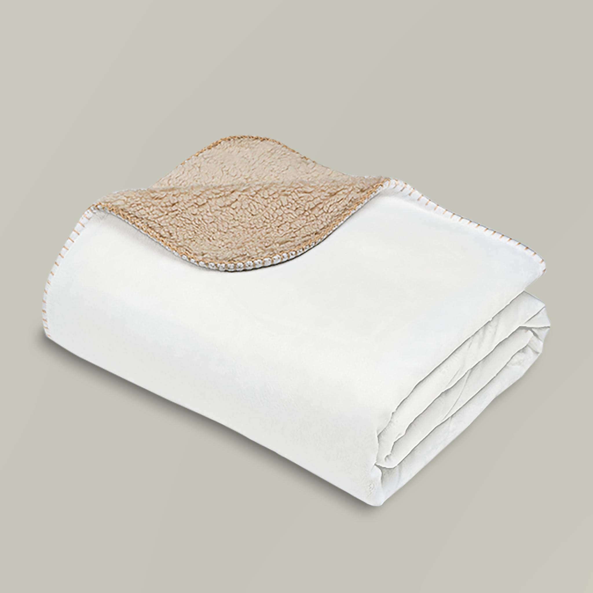 Product Catalog Preview Image Tan Sherpa Blanket